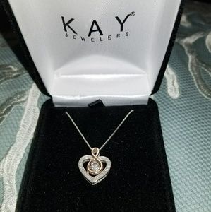 Diamonds in Rhythm Infinty Heart Necklace